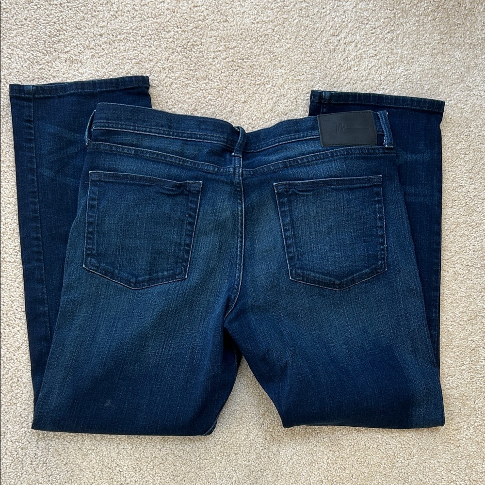 Men's Dark Blue Jeans, Marc Anthony Wicked Indigo Distressed Fit Slim 36”x 30”